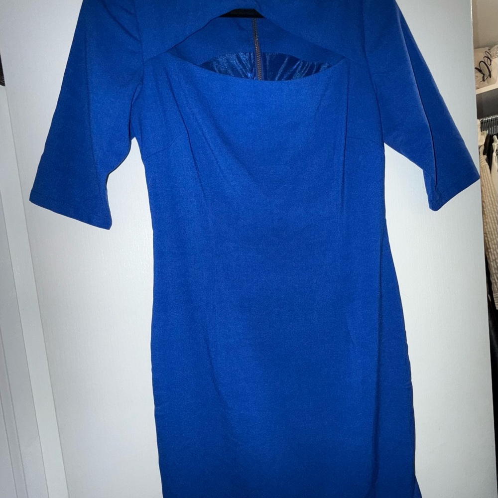 Lucy & Co Elegant/Professional Colbalt Blue Women's Dress